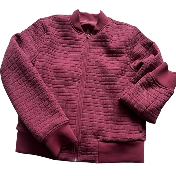 Lululemon Serene Travels Bomber Chianti Reversible Size 8 - Picture 5 of 12